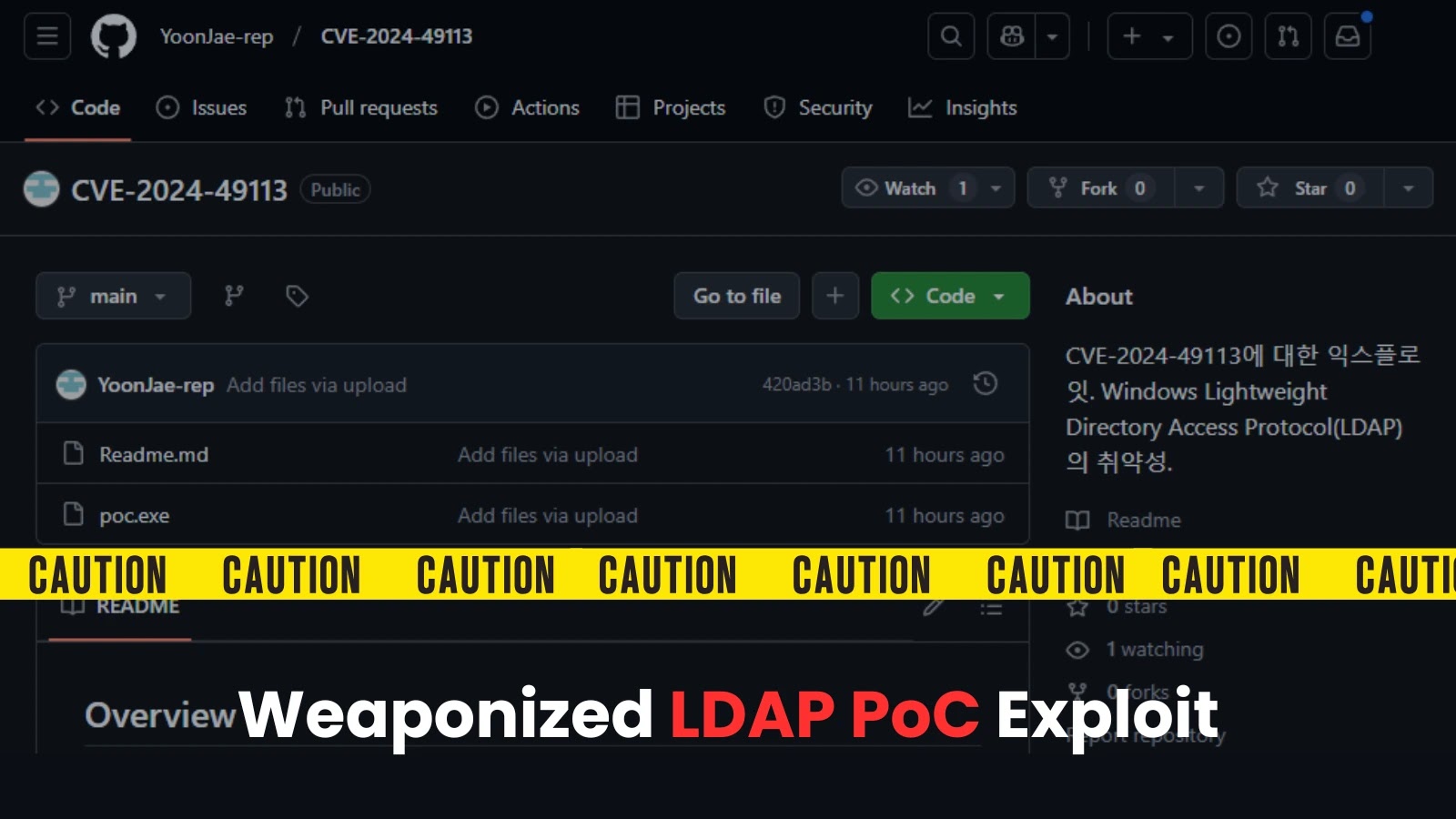 Weaponized LDAP PoC Exploit Installing Information-Stealing Malware